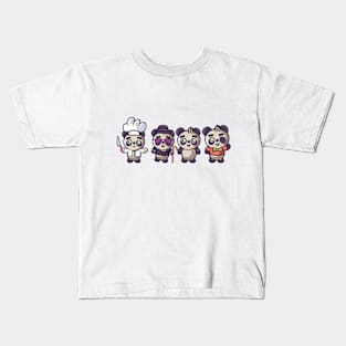 Little Panda Gang Kids T-Shirt